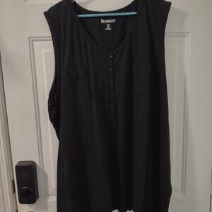 Roamans sleeveless top, size 4x